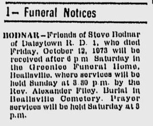 Steve Bodnar obituary